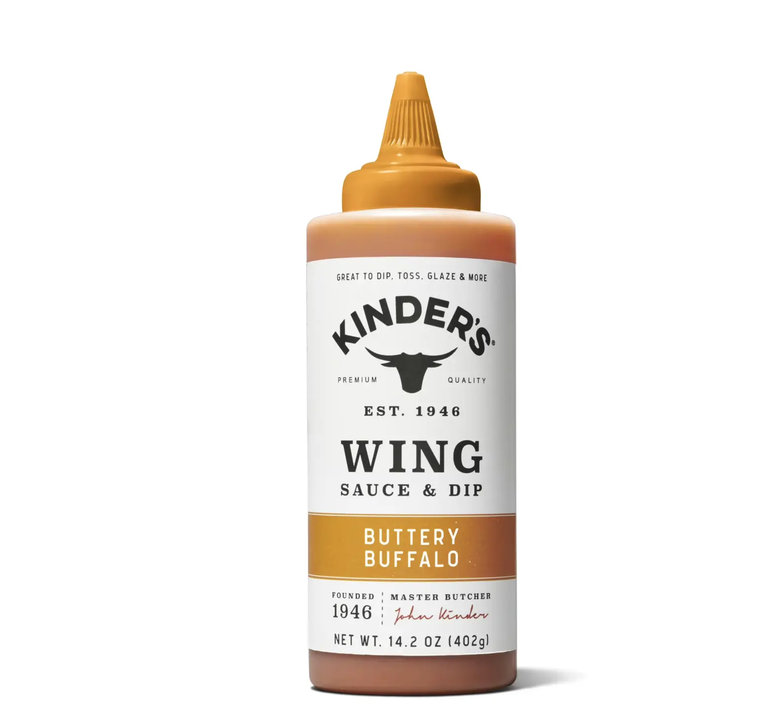 Kinder's Buttery Buffalo Wing Sauce and Dip, 14.2 oz Squeeze Bottle