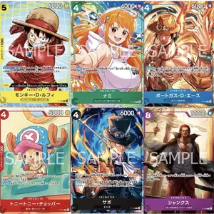 One Piece Card Game McDonald's 2025 Promo Set Luffy Chopper Nami Ace Shank Sabo