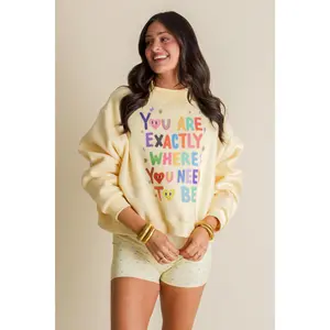 Life Is Good Reversible Crop Sweatshirt