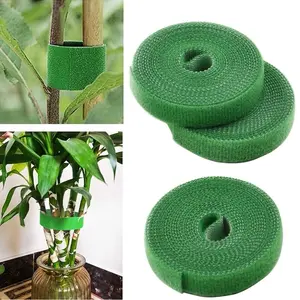 1 PC 3m /5m Nylon Plant Ties for Home Garden, Durable Bandage Tie for Plant Support, Hook Loop Bamboo Cane Wrap Accessories