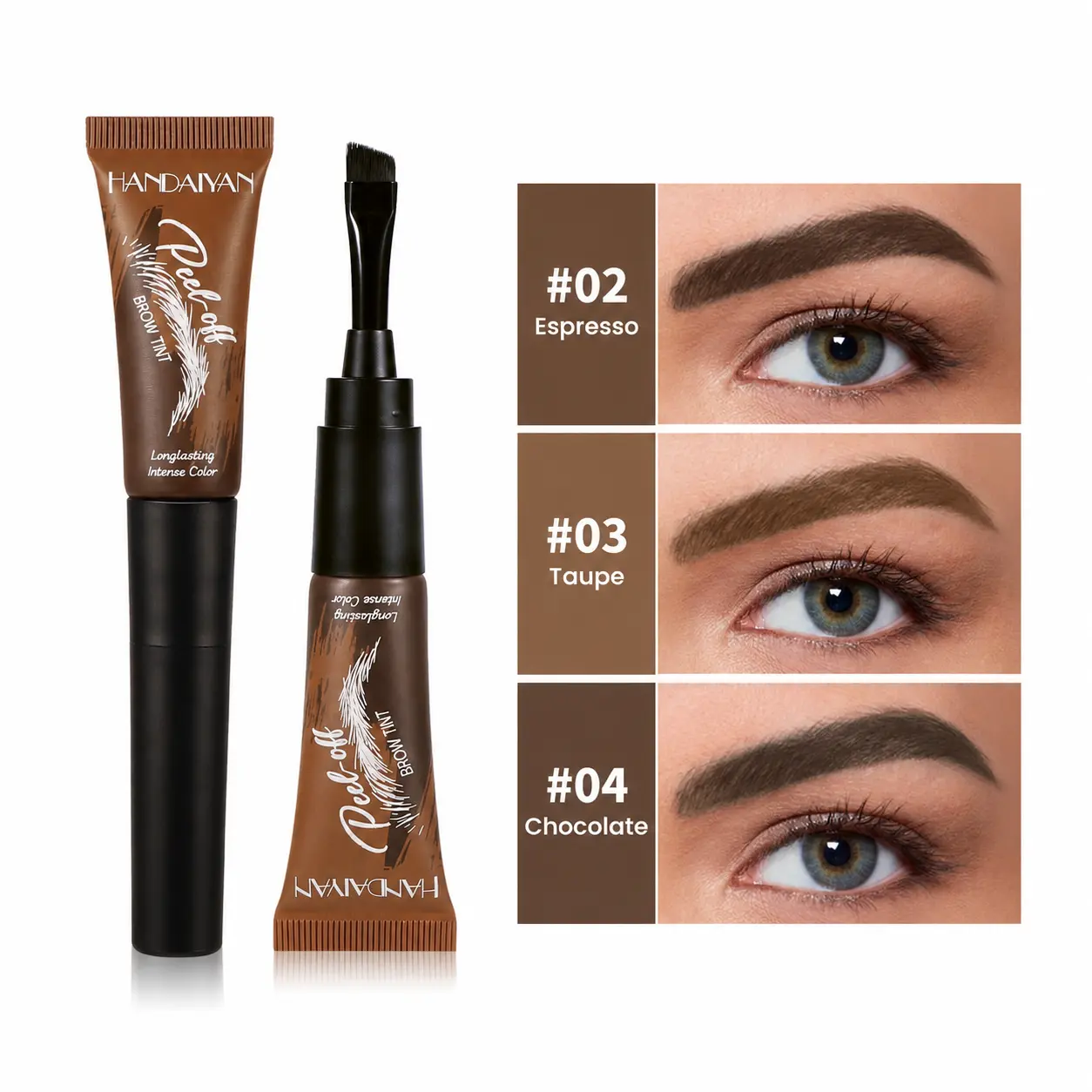 Tear-Off Brow Tint – Waterproof, Non-Fading, Long-Lasting Pigment for Precise Brow Definition & Effortless Wild Brow Looks Eyebrow Tint Kit, Long-lasting Sweat-proof Eyebrow Dye Paste Set, Makeup Cosmetics Easy-to-Use Makeup Tool for Women, Cosmetics