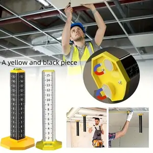 Ceiling and Floor Tile Leveler with Magnetic Base, Accurate Alignment Tool for Tiles, Easy Installation, Durable Construction