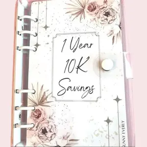 1 Year 10K- Monthly Savings Binder
