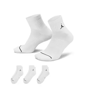 Air Jordan Athletic Ankle Socks - 3-Pair Cushioned, Moisture Wicking, Dry Fit Cooling Workout Sports Socks for Active Use, Workout Socks
