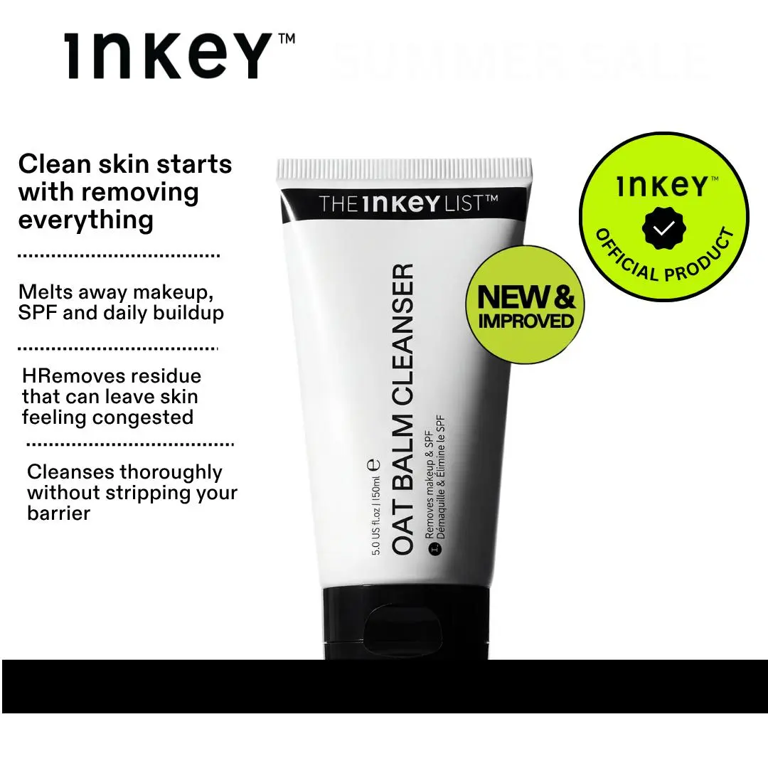 [NEW] The INKEY List Oat Cleansing Balm | Properly Removes Makeup While Supporting Your Skin Barrier | 150ml  Suitable for all Skin Types Cleanser