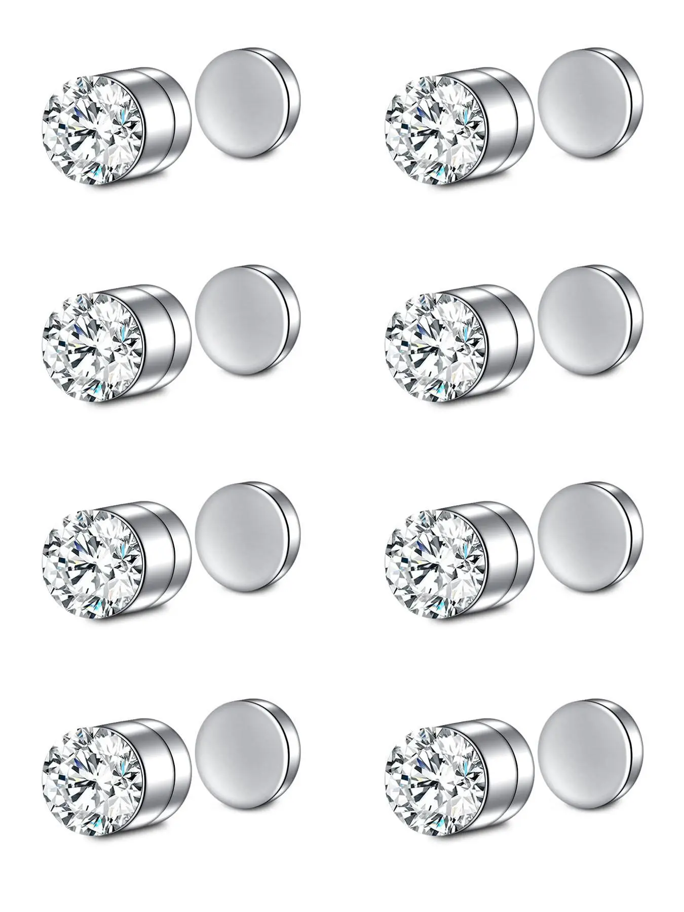 Stainless Steel Fake Magnetic Nose Stud Set for Women & Men, Non Piercing Jewelry, High Quality Jewelry, Body Jewellery