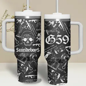Version 2 Suicideboy G59 Tumbler 40Oz/20Oz , Suicideboy Merch Tumbler Cup, Greyday Tour Tumbler, City Morgue Water Tumbler