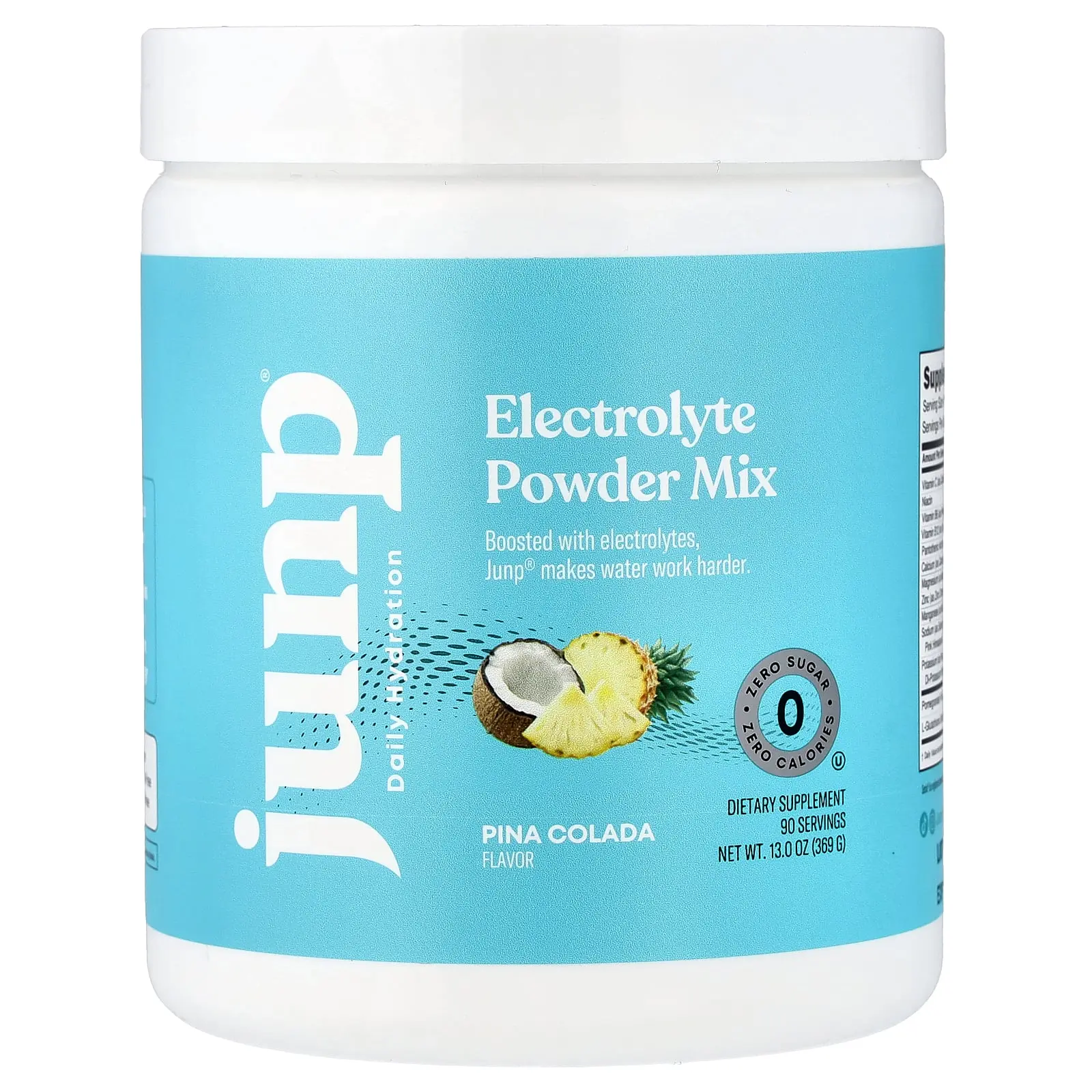 JUNP Hydration Electrolyte Powder Mix, Pina Colada, 13 oz (369 g)