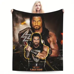 Roman Empire Themed Flannel Blanket, Soft and Comfortable, Lightweight All-Season Use, Suitable for Bed, Sofa, Office Decor, Camping, Party Decoration, Ideal Gift Choice