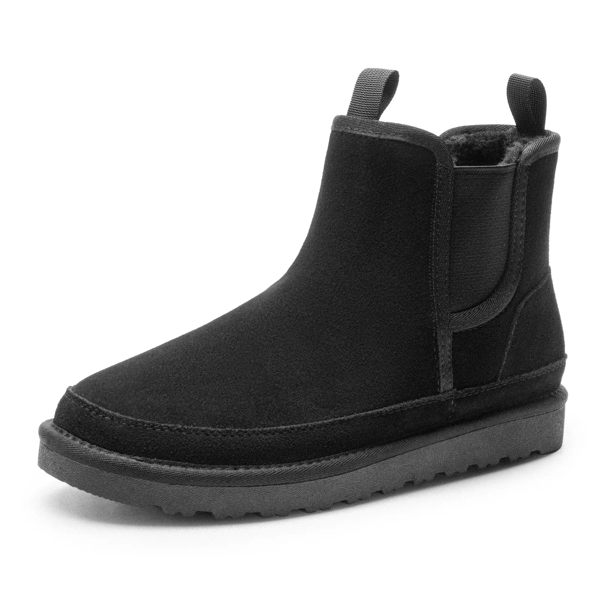 BRUNO MARC Men's Suede Chelsea Boots, Pull On Winter Footwear with Shock Resistant Cushioned Support, Breathable, Genuine Suede Feels Premium, Textile Insole, Comfy Steps, Walking Shoes, Closed, Suede Material