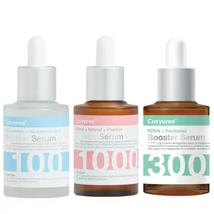 Mix & Match Booster Serum Trio Set┃for Skin Renewal, Barrier Rebuilding and Brightening Care┃Retinol Retinal Peptide, Salmon PDRN Panthenol and 10% Niacinamide Hyaluronic Acid Korean Daily Skin Cycling Routine
