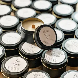 Sampler Size 4oz Vegan and Soy Wood Wick Candles Decor