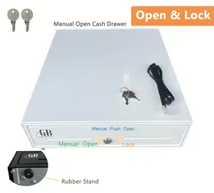 Cash Drawer 16" Cash Register POS System 5 Bill 5 Coin 3 Unlocking Ways