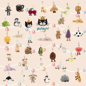 Jellycat Mini Plush Keychains – Stuffed Animal Keychains, Cute Animals, Fun Gift Ideas for Kids, Birthdays and Collectors, Keychains