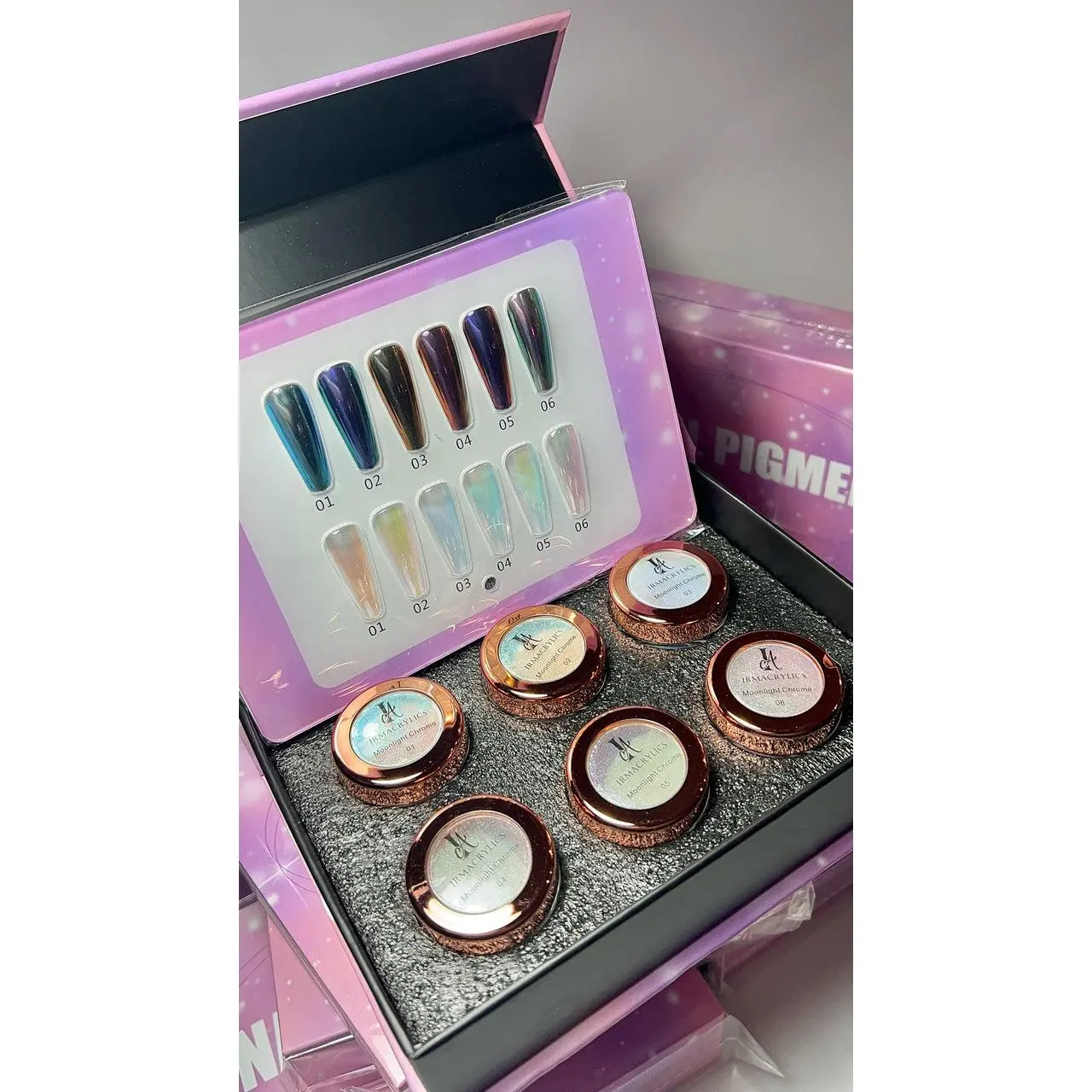 Moonlight Chrome- Nail art