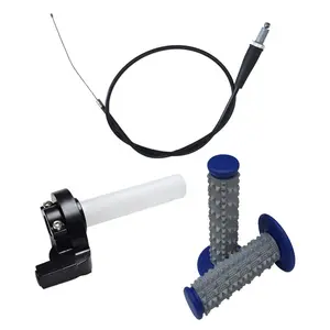 Twist Throttle Cable Tube Handlebar Grips Handgrip Kit for 50cc 70cc 90cc 110cc 125cc 150cc Mini Pit Dirt Bike 2 Stroke Motorcycles