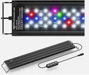 Aquarium Lighting for Plants - Full Spectrum LED Fish Tank Light with Auto On/Off Timer for Aquarists