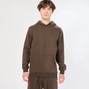 Axism Men's Plain Pullover Hoodie - Big & Tall Sizing - Cotton Polyester Blend - Long Sleeves - Casual Comfort - Fleece, Minimalist Classic Menswear Outfit Sweatshirts Tops