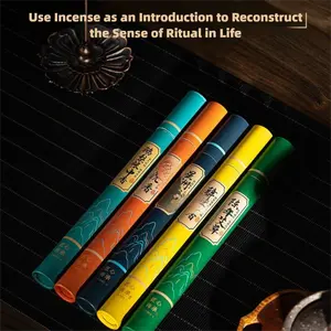 Sandalwood & Agarwood Incense Sticks Fresh Deodorizing Aroma Sticks Wormwood Xingzhou Aged Agarwood Pear Imperial Palace Incense Indoor Aromatherapy for Relaxing Environment