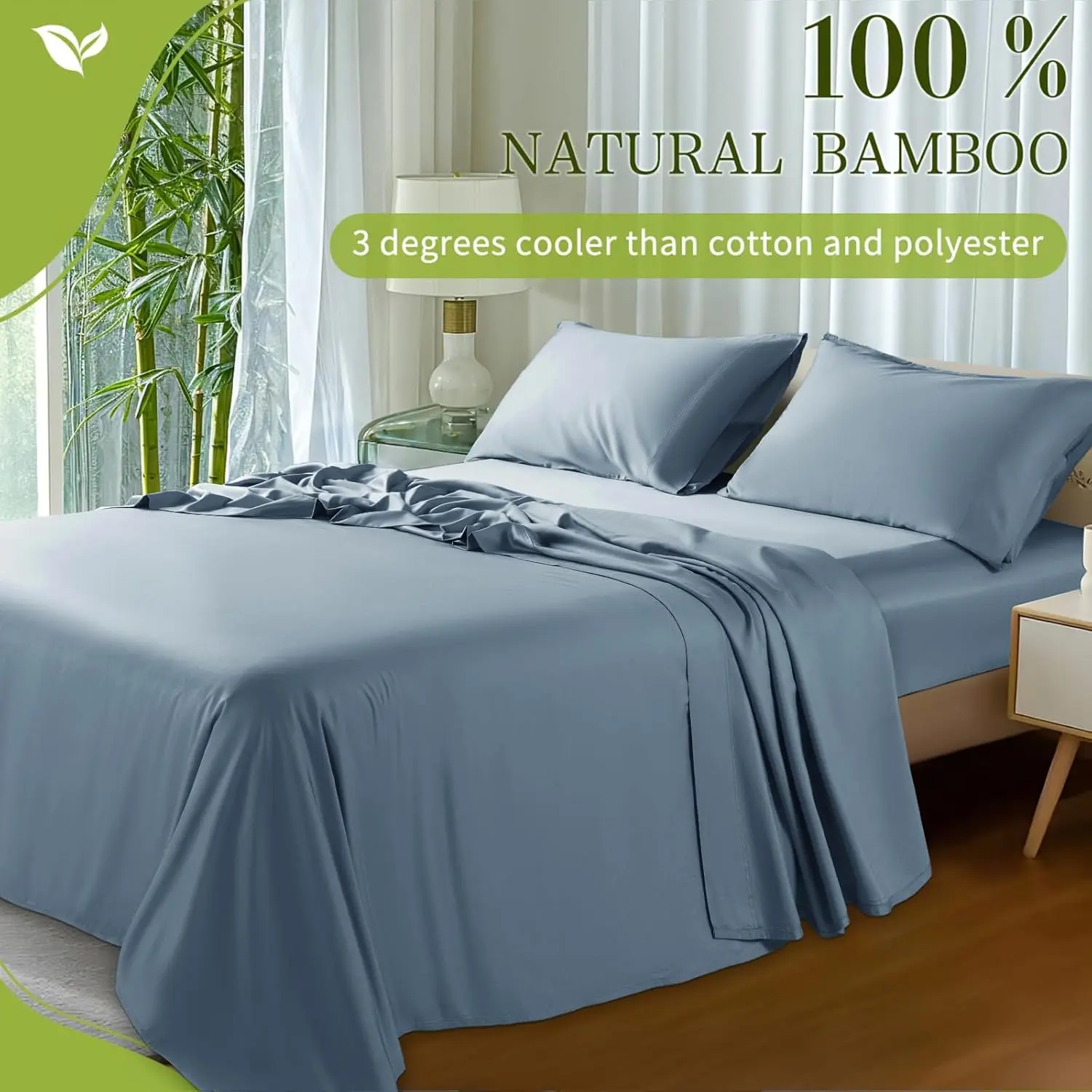 100% Bamboo- French Blue