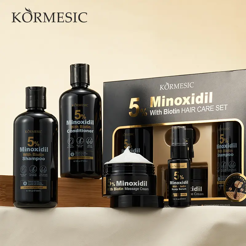 5% Minoxidil Hair Growth Kit|Separately Sold Serum,  Shampoo, Conditioner, Scalp Massage Balm | Anti-Hair Loss,  Follicle Activation, Damaged Repair, Hairline Enhancement  Professional Care Solution Haircare, Hair Growth Promotion, Haircare Product