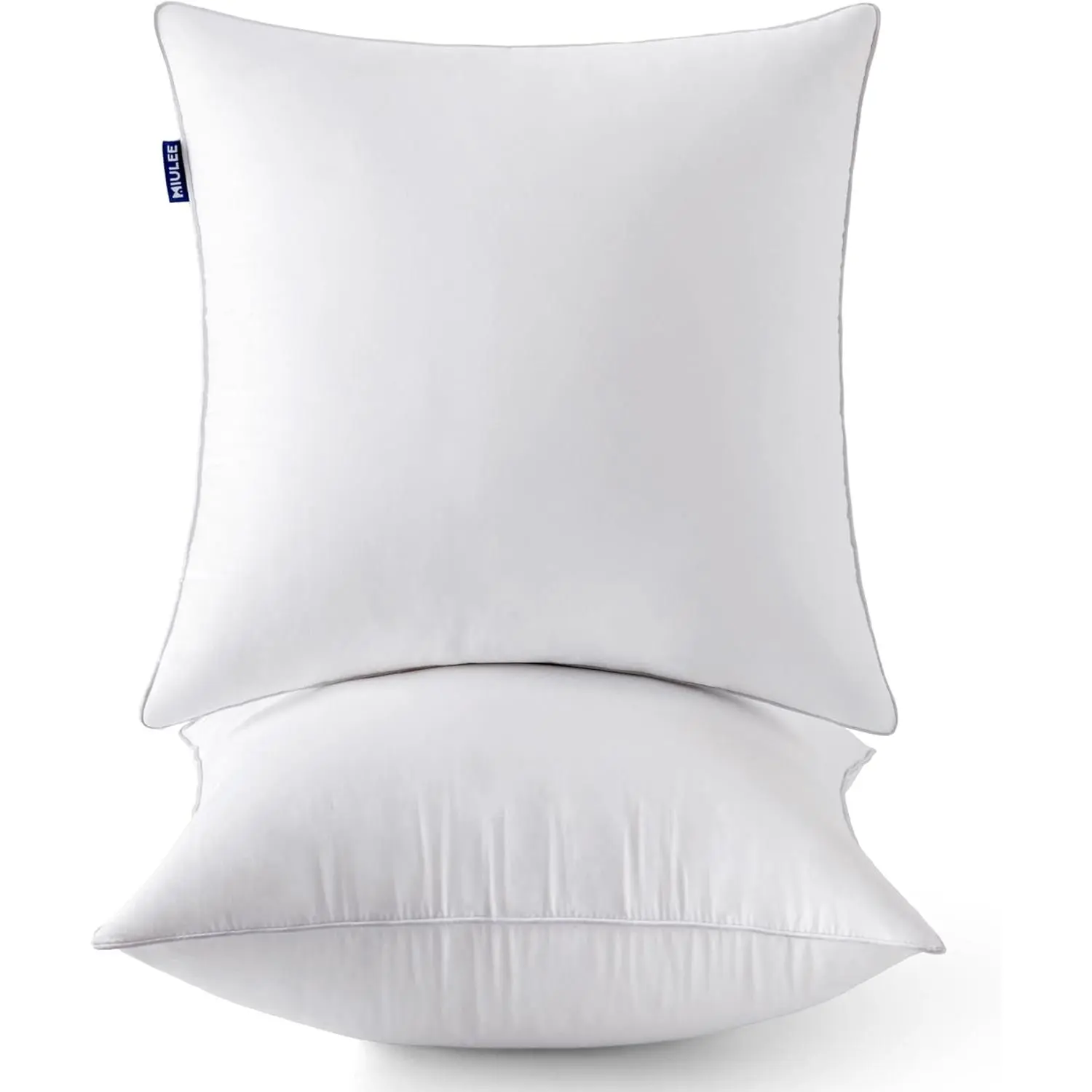 20 x 20 Pillow Inserts (Set of 2) -Throw Pillows for Couch Sofa with  Cotton Covers