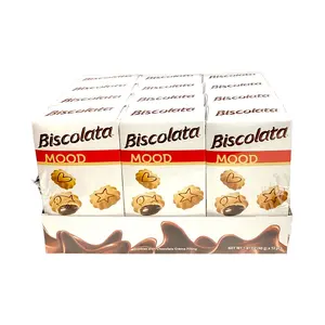 BISCOLATA MOOD COOKIES WITH CHOCOLATE CREME FILLING  NET WT 1.41 OZ X 12 PCS