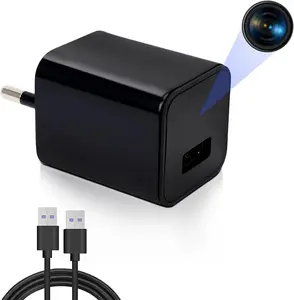 Charger Camera 1080P Mini Nanny Cam Video Recorder with Motion Detection Security for Home Office