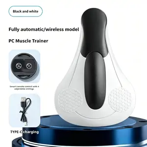 Electric PC Muscle Home Use Pelvic Floor Rehabilitation Trainer Hip & Pelvic Muscle Massager Vibrating Pelvic Floor Trainer Wireless Remote Control Vibration Massager Electric Pelvic Floor Muscle  Universal Fitness Device for Men and Women