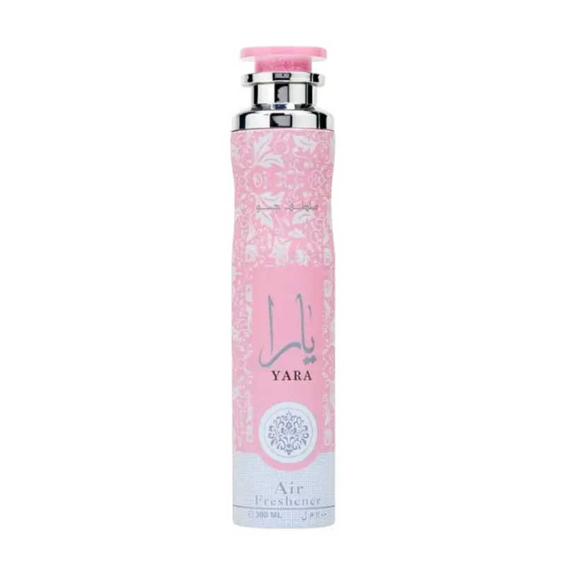 Lattafa Yara Air Freshener 300 ml 10.1 Ounce Floral Fruity Woody Scent for Home Office and Linens Fragrance