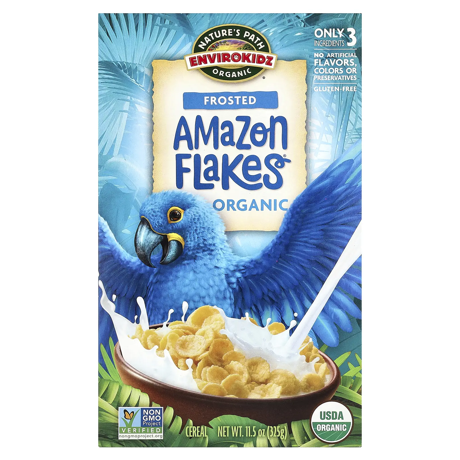Nature's Path EnviroKidz, Organic Frosted Amazon Flakes® Cereal, 11.5 oz (325 g) Nature's Path EnviroKidz, Organic Frosted Amazon Flakes® Cereal, 11.5 oz (325 g)