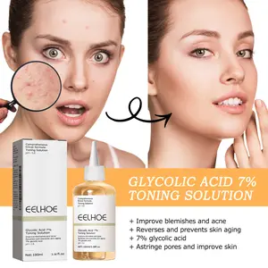 7% Glycolic Acid Exfoliating Toner 100ml, With Aloe Vera, Hydrating & Soothing, Gentle for Daily Skin Care, Ideal Gift