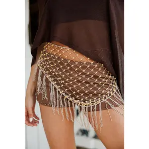 NEW!! Beaded Crochet Wrap Belt