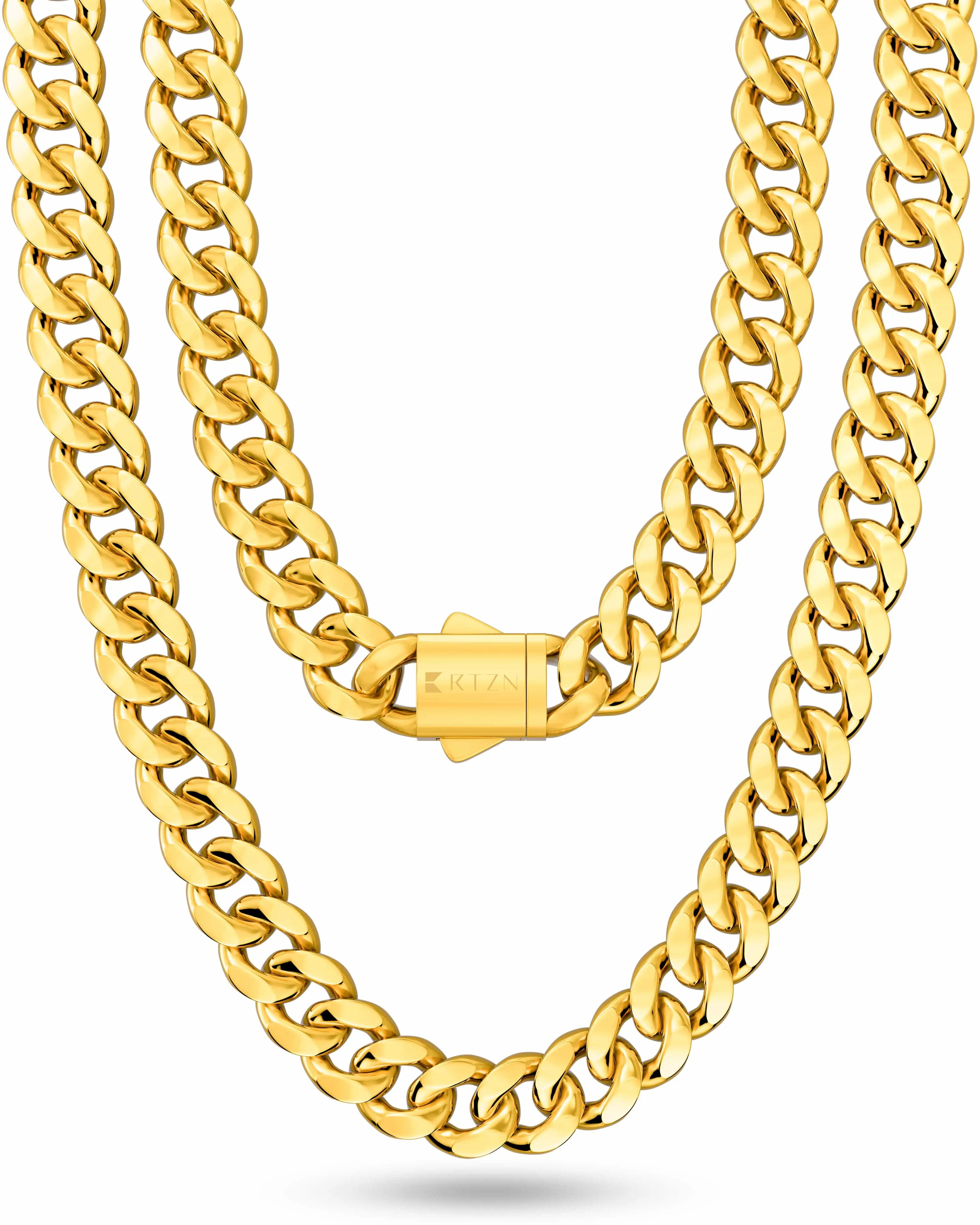 RTZN Cuban Link Chain 8mm (Color: Gold)