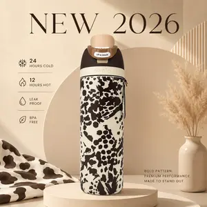 Owala 32oz Wild At Heart FreeSip Insulated Stainless Steel Water Bottle Leak Proof Travel Tumbler