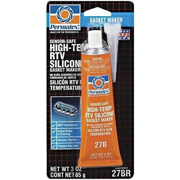 Permatex 81422 Automotive Sensor-Safe High-Temp RTV Formula Silicone Gasket, 3 oz. Tube