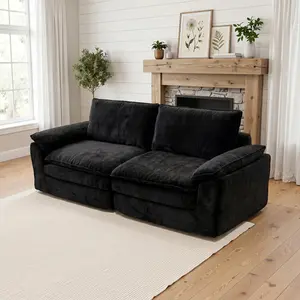 118" Oversized Modular Sectional Sofa with Movable Ottoman,Convertible L Shaped Couch for Living Room and Office