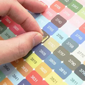 Colorful Number Stickers, 4 Sheets Colorful Number Label, DIY Sticker Accessories for Home Decoration, Diamond Art Painting Labels, Sticker Packs, Sticker Set