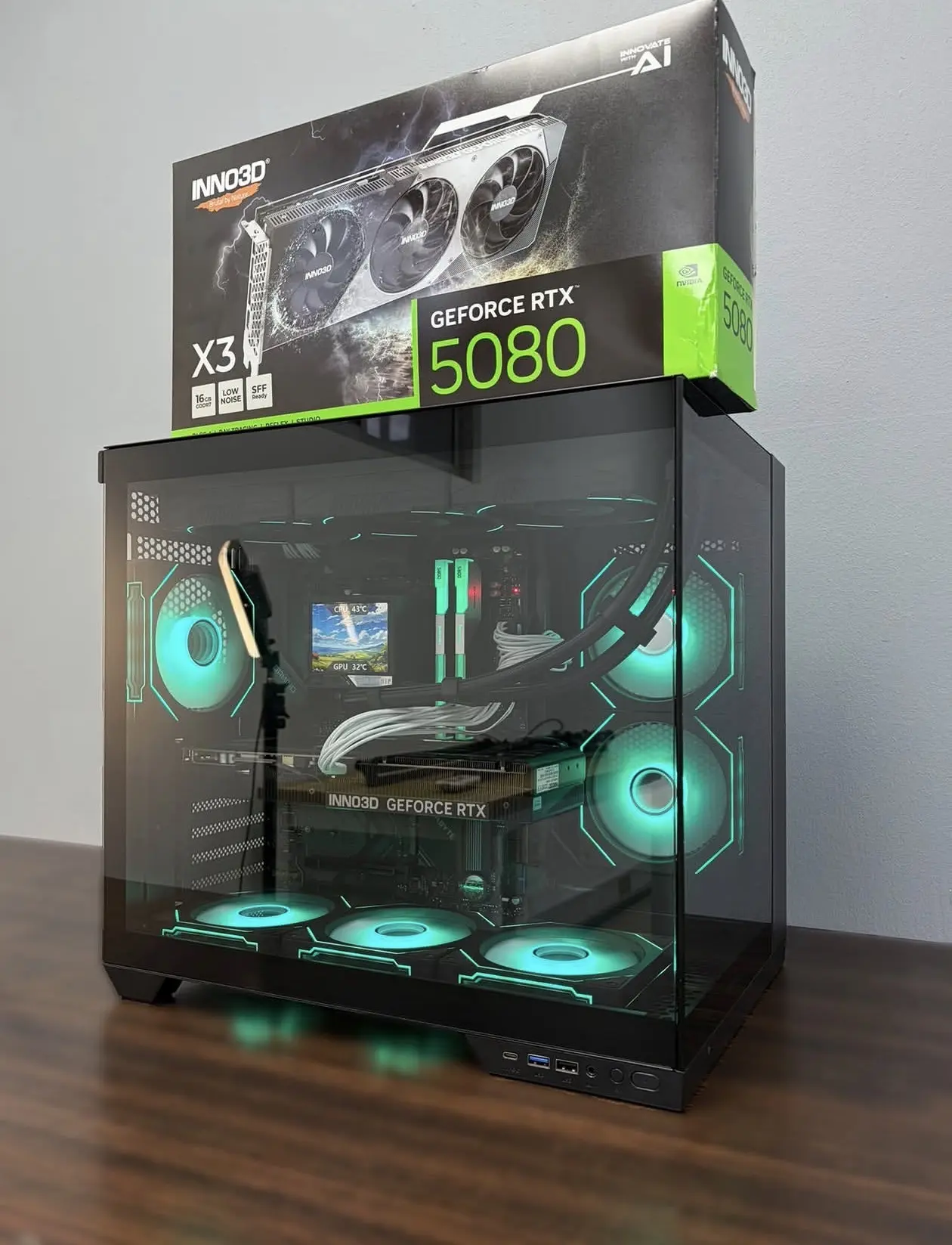 RTX 5080 + RYZEN 9 7800X3D gaming PC RTX 5080 + RYZEN 9 7800X3D gaming PC