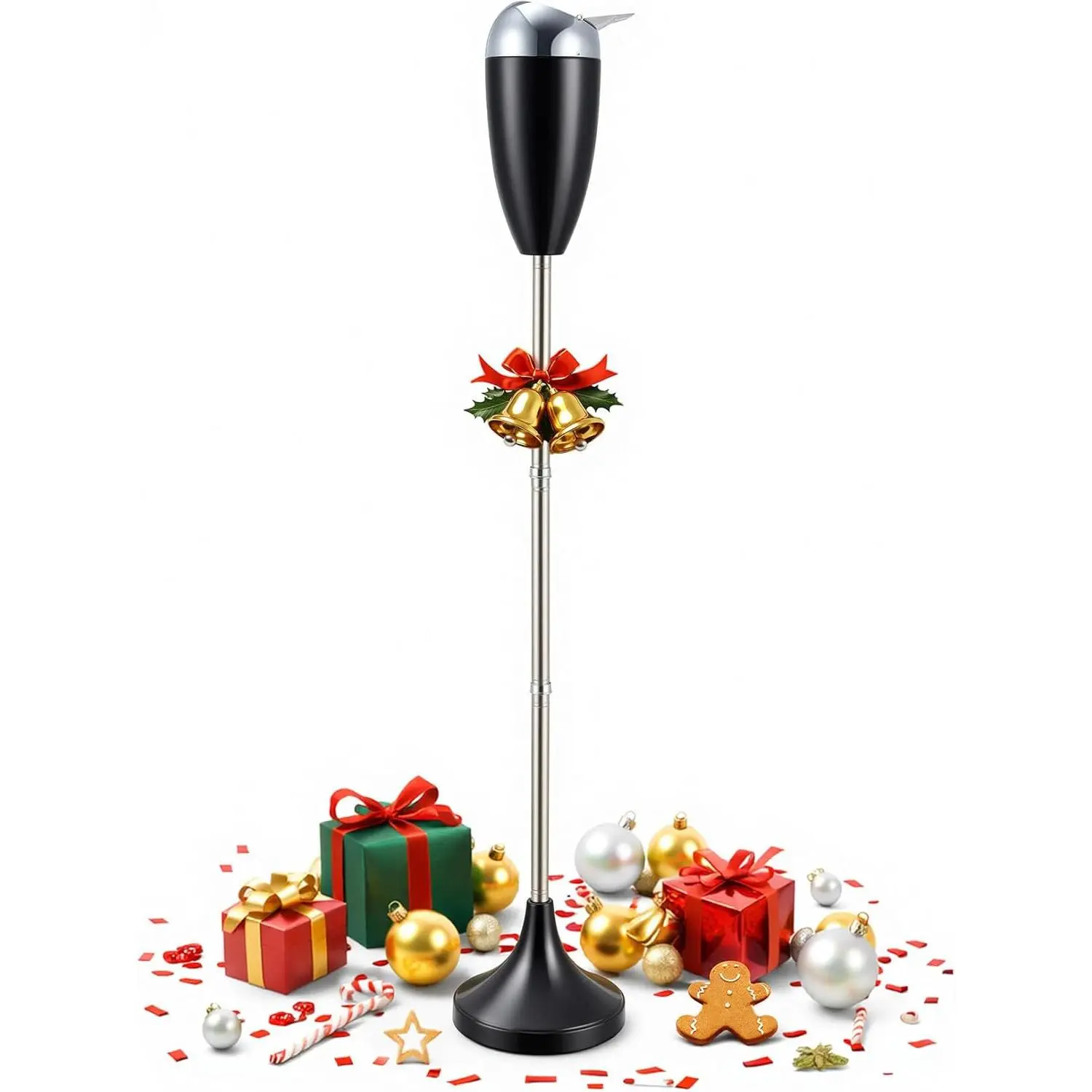 Black Retro Push Button Adjustable Height Weatherproof Steel Floor Standing Ashtray Box with Lid - Smokeless, Odorless, Windproof, 20-in/27.5-in/35-in Heights - Outdoor Home Patio Ash Disposal Decor (Home Supplies), Cigarette Box, Corrosion Resistant