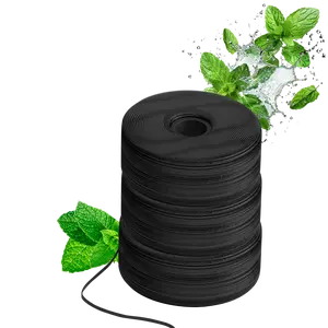 BURST Expanding Dental Floss 3 Pack Refills- Stain-Absorbing, Black Floss For Refillable Case - Vegan, Paraben Free - Mint Eucalyptus Flavor - Plaque Remover