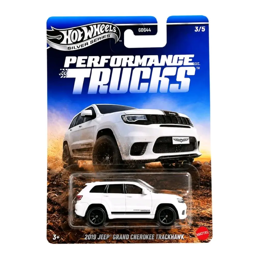Hot Wheels Performance Trucks Silver Series 2019 Jeep Cherokee Trackhawk 1:64