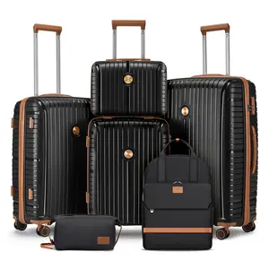 Joyway Luggage Sets 6 Piece, Durable Suitcase with Travel Backpack, Small Toiletry Bag, TSA Lock, Spinner Wheels