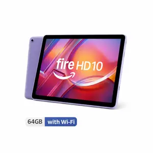Amazon Fire HD 10 Tablet, 10.1" HD Display, 64GB with Wi-Fi, Lilac Amazon Fire HD 10 Tablet, 10.1" HD Display, 64GB with Wi-Fi, Lilac
