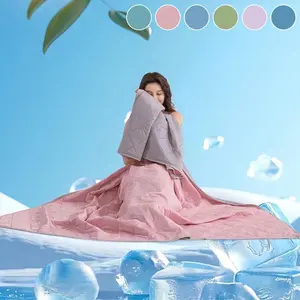 Cooling Summer Blanket, Lightweight Breathable Silky Soft Blanket, Comfortable Bedding for Home Office Travel, Perfect Gift for Loved Ones, Summer Cooling Blankets, Soft Warm Blanket, Lightweight Throw Blanket