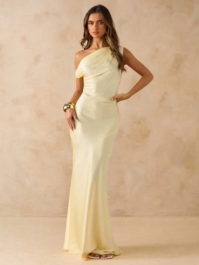 bridesmaid dresses mulberry Yellow Bridesmaids Dresses Prom dress satin long dress(There are 4 styles  of dresses in the picture) fg4664