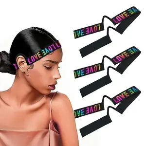 3pcs Lace Melting Band，Elastic Bands for Wigs - Lace Melting, Edge Wrap to Lay Edges,Ear Free Elastic Wig Band for Lace Front Wigs Zero Ear Pressusre Melting Edge Band, Wig Tool