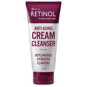 LIVAURA Retinol Anti-Aging Cream Cleanser – Daily Deep Cleansing Facial Wash Exfoliates to Improve Skin’s Texture & Moisturizes for Cleaner, Softer Face – Renewing Vitamin A Minimizes Fine Lines & Wrinkles