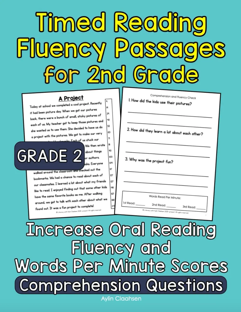 Timed Reading Fluency Passages for 2nd Grade: Increase Oral Reading Fluency and Words Per Minute Scores with Grade 2 Timed Fluency Passages and ... Grade Timed Reading Fluency Passages)