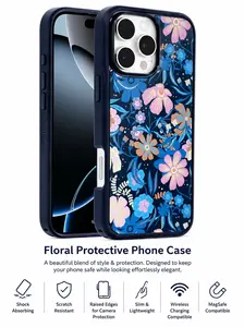 OtterBox iPhone 16 Pro Max Symmetry Series Case - Fairy Fauna Purple with MagSafe
